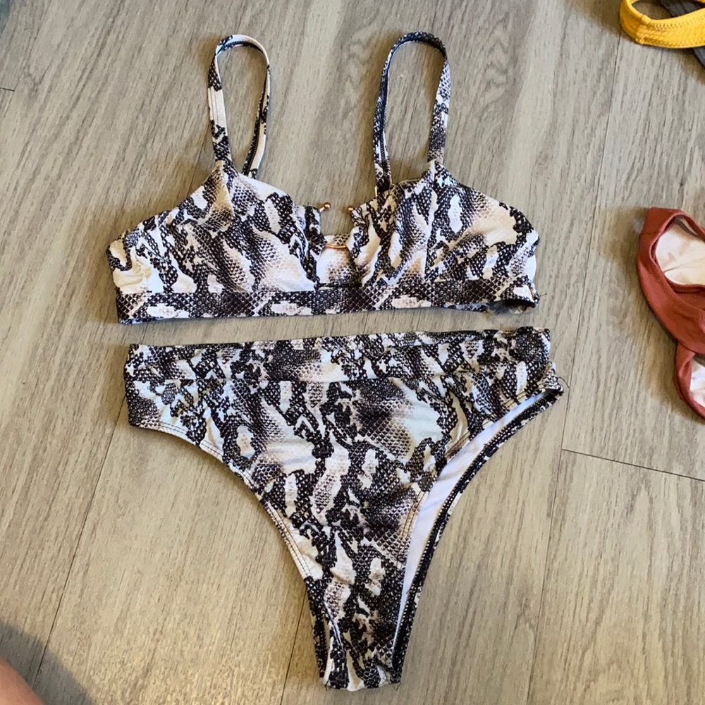 snakeskin bikini